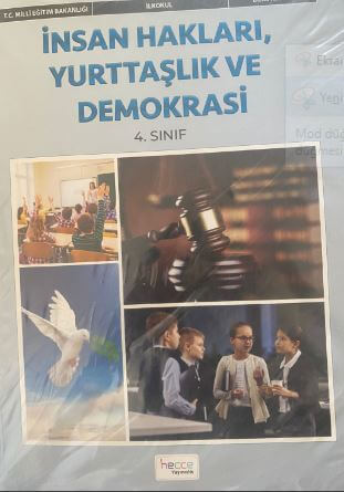 4. Sınıf İnsan Hakları Yurttaşlık Ve Demokrasi Ders Kitabı Kapağı Hecce Yayınları