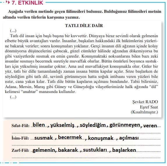 8. Sınıf Türkçe Ders Kitabı Sayfa 28 Cevapları Hecce Yayınları