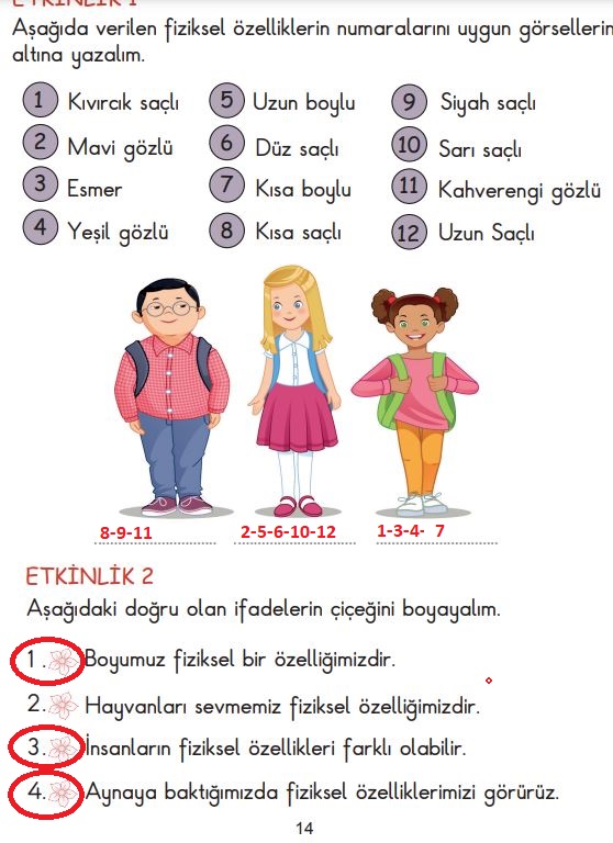 fiziksel özelliklerimiz