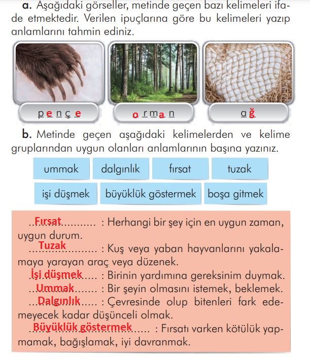 2. Sınıf Türkçe Ders Kitabı 32. Sayfa Cevapları İlke Yayınları