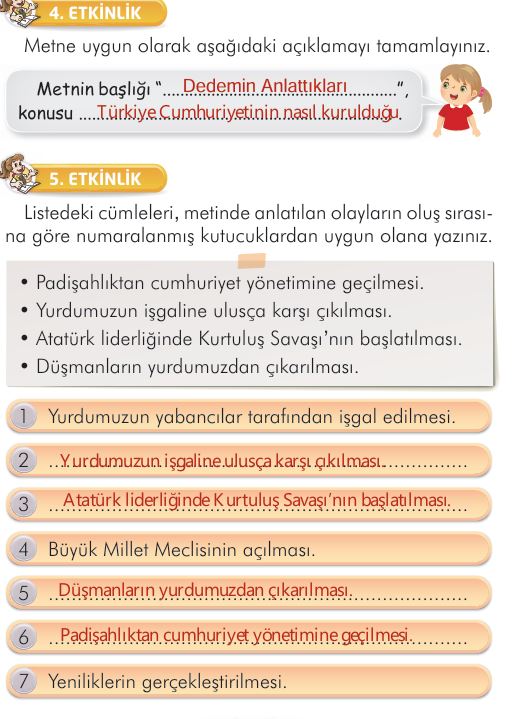 2. Sınıf Türkçe Ders Kitabı 64. Sayfa Cevapları İlke Yayınları