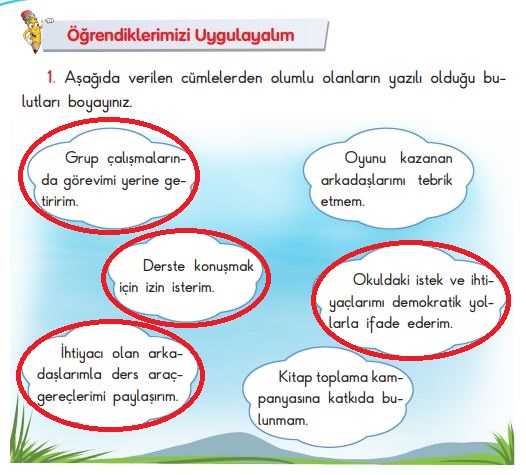 3. Sınıf Hayat Bilgisi Ders Kitabı Cevapları Sayfa 44 SDR İpekyolu Yayınları