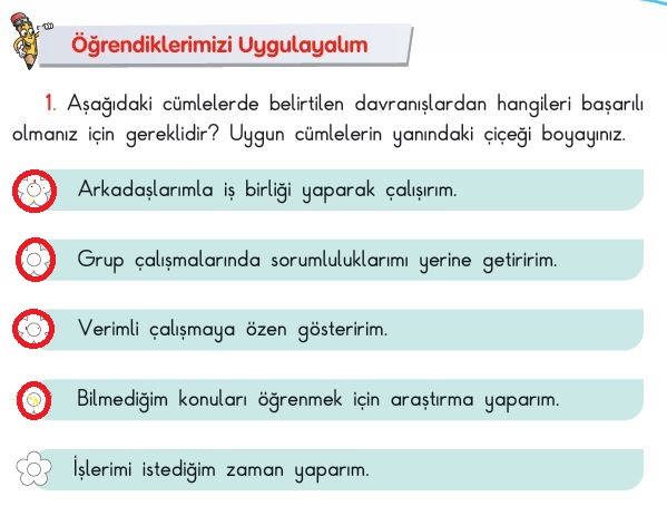 3. Sınıf Hayat Bilgisi Ders Kitabı Cevapları Sayfa 17 SDR İpekyolu Yayınları