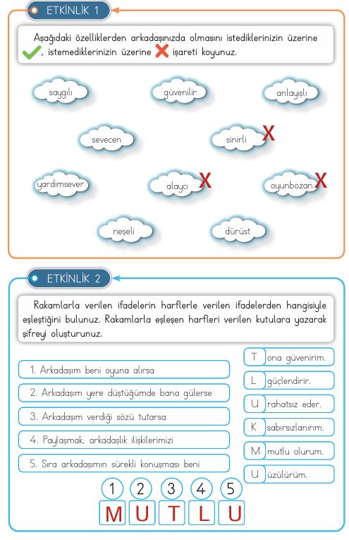 3. Sınıf Hayat Bilgisi Ders Kitabı Cevapları Sayfa 20 MEB Yayınları