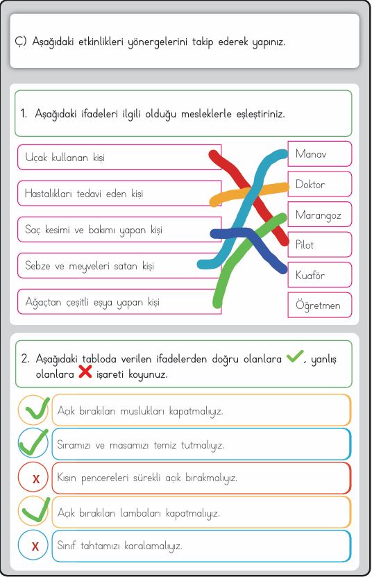 3. Sınıf Hayat Bilgisi Ders Kitabı Cevapları Sayfa 43 MEB Yayınları