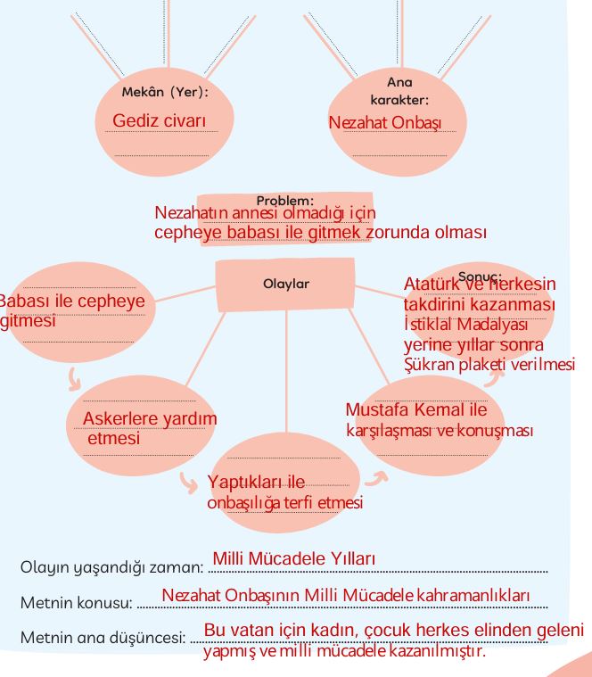 3. Sınıf Türkçe Ders Kitabı 53. Sayfa Cevapları MEB Yayınları