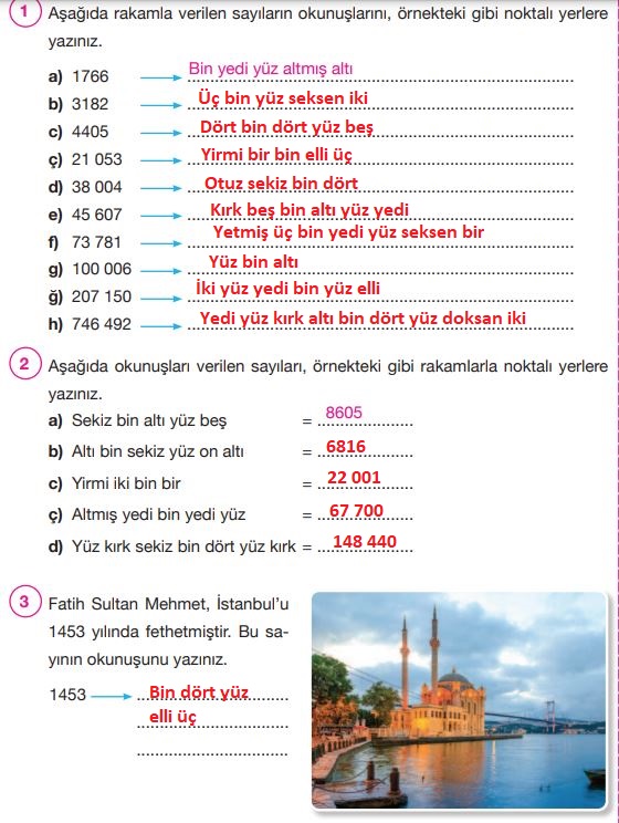 4. Sınıf Matematik Ders Kitabı Cevapları Pasifik Yayınları Sayfa 20