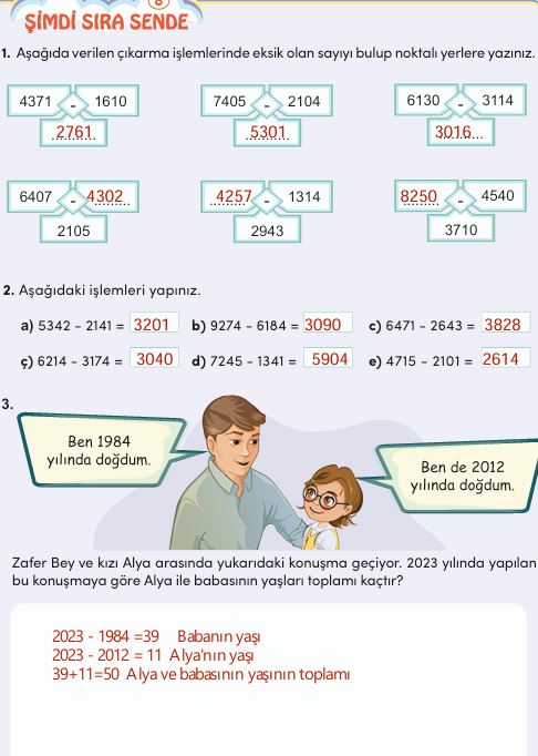 4. Sınıf MEB Matematik Ders Kitabı Cevapları Sayfa 46