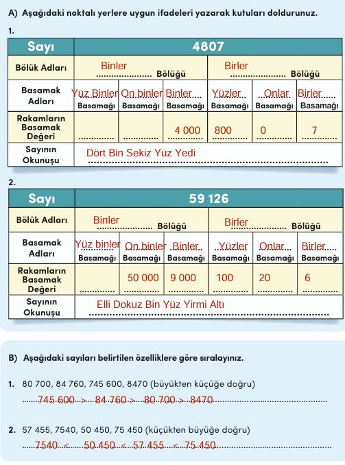 4. Sınıf MEB Matematik Ders Kitabı Cevapları Sayfa 49