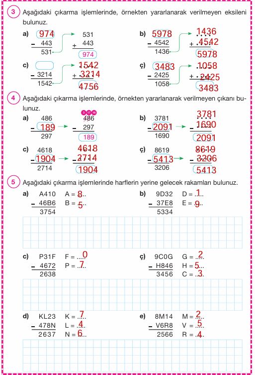 4. Sınıf Matematik Ders Kitabı Cevapları Pasifik Yayınları Sayfa 53