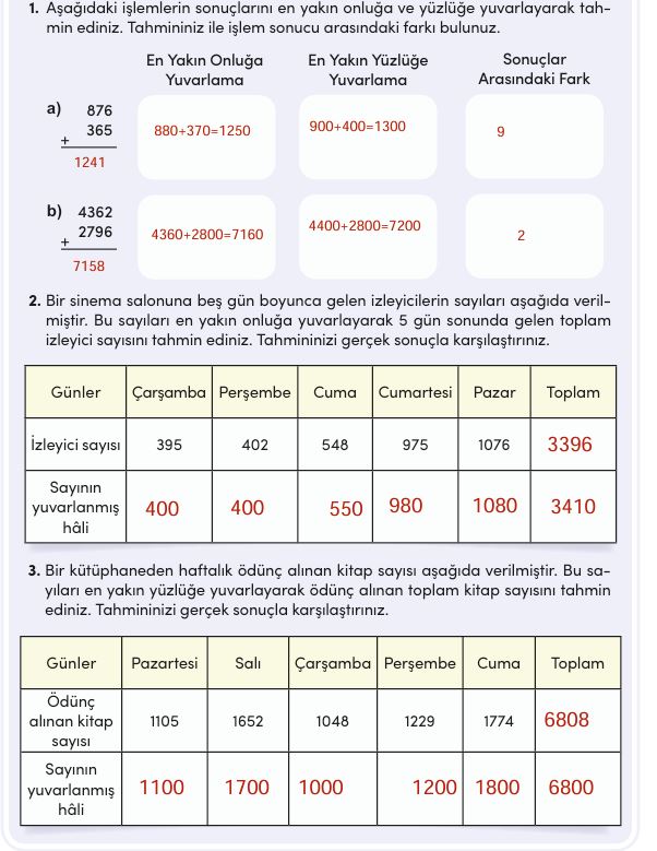 4. Sınıf MEB Matematik Ders Kitabı Cevapları Sayfa 56