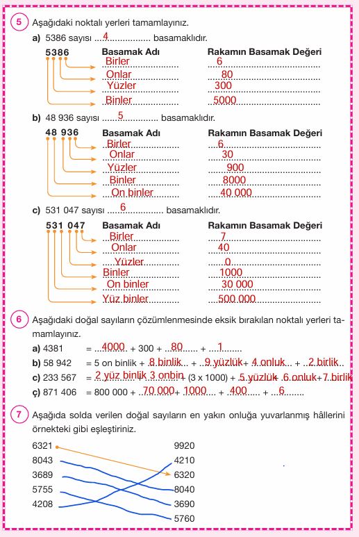 4. Sınıf Matematik Ders Kitabı Cevapları Pasifik Yayınları Sayfa 58