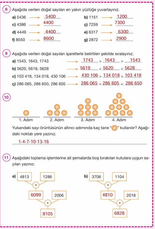 4. Sınıf Matematik Ders Kitabı Cevapları Pasifik Yayınları Sayfa 59