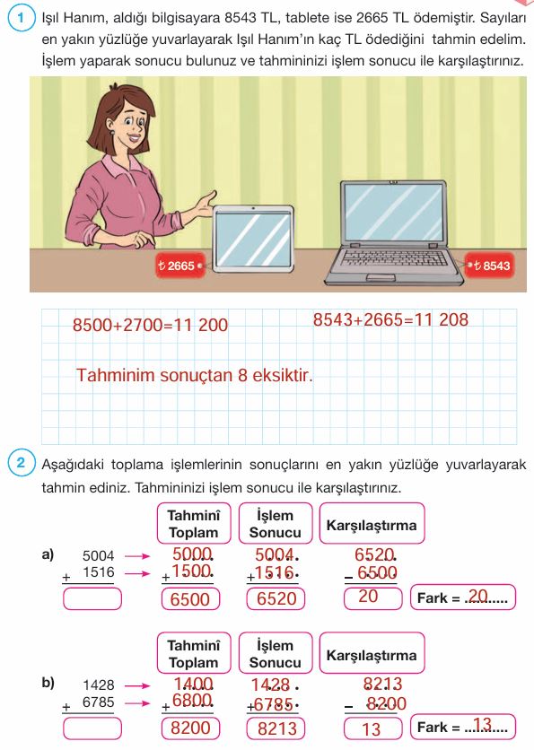 4. Sınıf Matematik Ders Kitabı Cevapları Pasifik Yayınları Sayfa 65