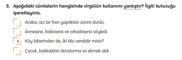 4. Sınıf Türkçe Ders Kitabı 51. Sayfa Cevapları Tuna Yayınları