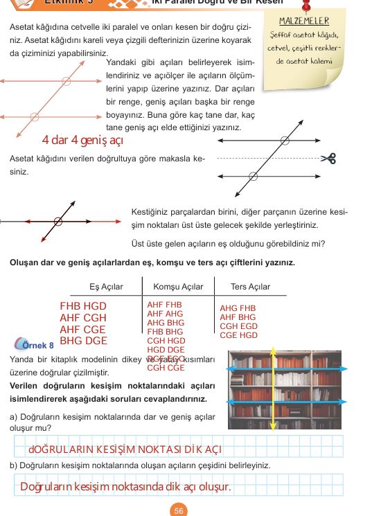 5. Sınıf Matematik Ders Kitabı Cevapları Sayfa 56 MEB Yayınları (1. Kitap)