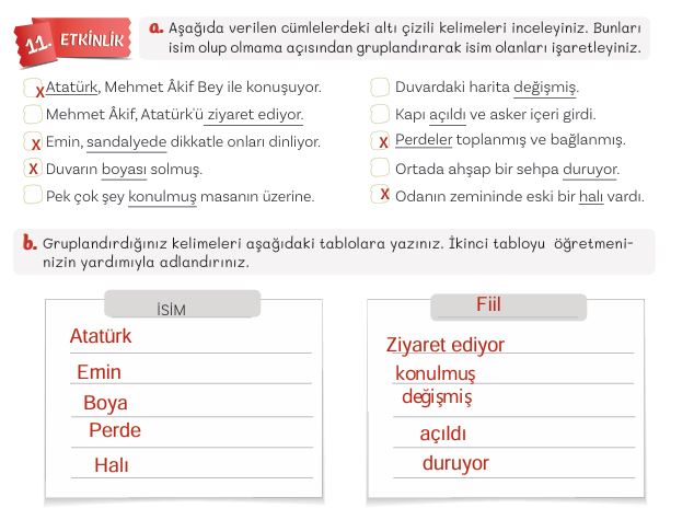 5. Sınıf Türkçe Ders Kitabı 88. Sayfa Cevapları MEB Yayınları 