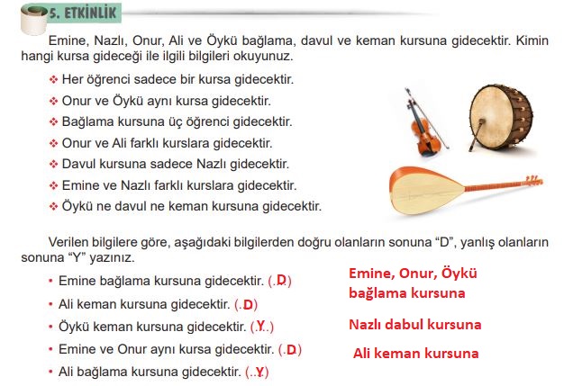 6. Sınıf Türkçe Ders Kitabı 33. Sayfa Cevapları MEB Yayınları