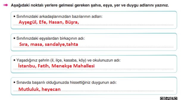 6. Sınıf Türkçe Ders Kitabı 32. Sayfa Cevapları Yıldırım Yayınları