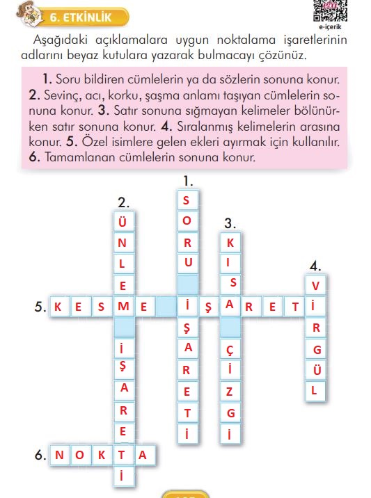 2. Sınıf Türkçe Ders Kitabı 105. Sayfa Cevapları İlke Yayınları