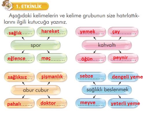 2. sınıf türkçe ders kitabı cevapları sayfa 119 ilke yayınları