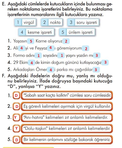 2. sınıf türkçe ders kitabı cevapları sayfa 130 ilke yayınları