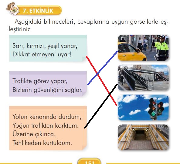 2. sınıf türkçe ders kitabı cevapları sayfa 151 ilke yayınları