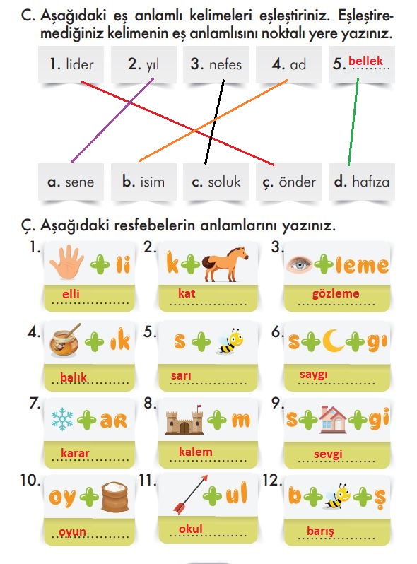 2. sınıf türkçe ders kitabı cevapları sayfa 161 ilke yayınları