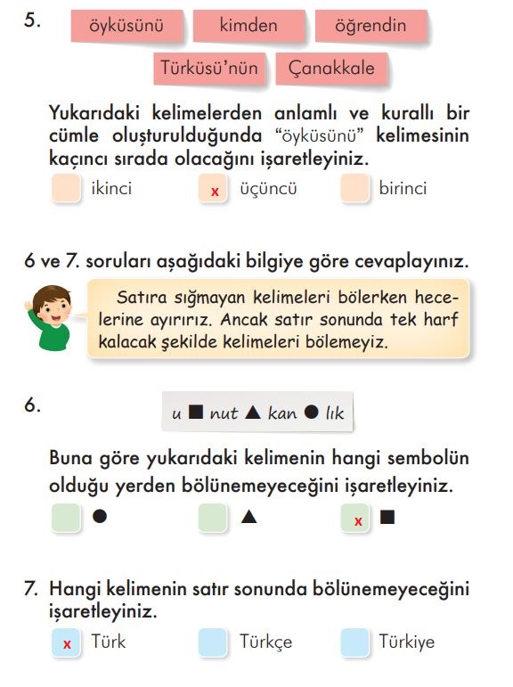 2. sınıf türkçe ders kitabı sayfa 87 cevapları ilke yayınları