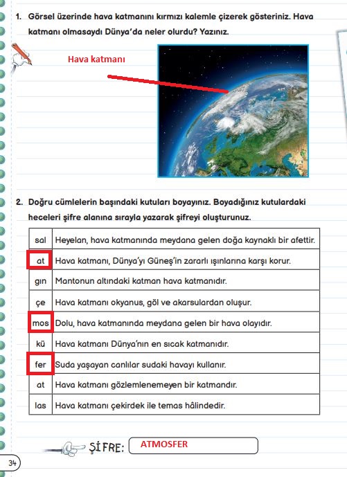 3. sınıf fen bilimleri sayfa 34 cevapları meb yayınları