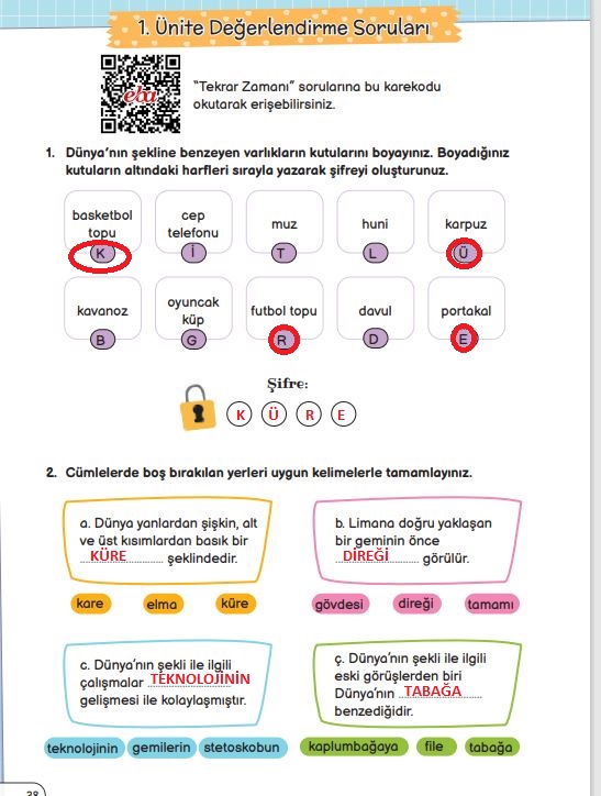 3. sınıf fen bilimleri sayfa 38 cevapları meb yayınları