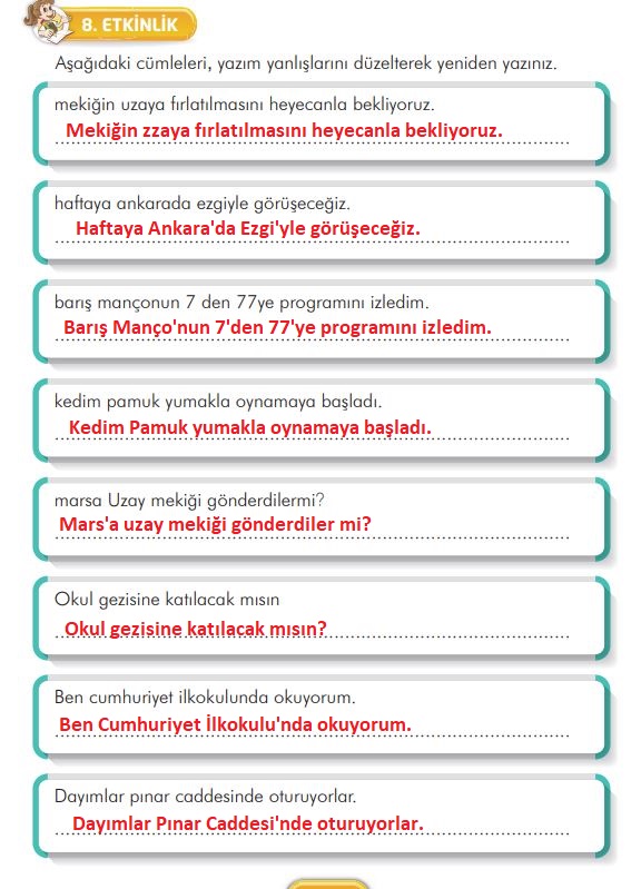 3. sınıf türkçe ders kitabı sayfa 114 cevapları ilke yayınları