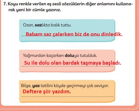 3. sınıf türkçe ders kitabı sayfa 114 cevapları meb yayınları