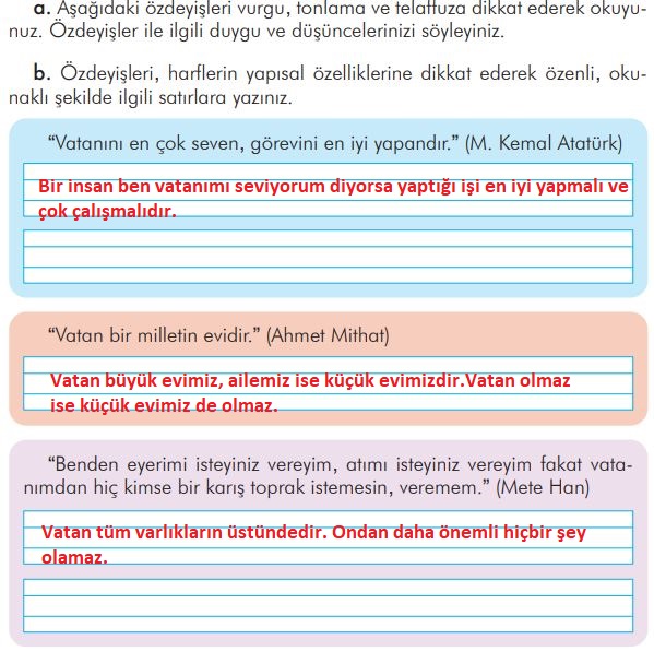 3. sınıf türkçe ders kitabı sayfa 75 cevapları ilke yayınları