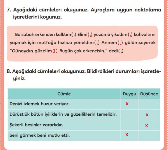 3. sınıf türkçe ders kitabı sayfa 77 cevapları meb yayınları