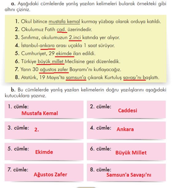 3. sınıf türkçe ders kitabı sayfa 79 cevapları ilke yayınları