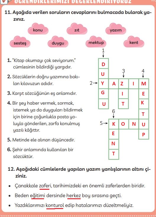 3. sınıf türkçe ders kitabı sayfa 79 cevapları meb yayınları