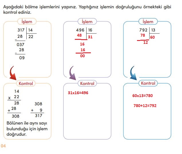 4. sınıf matematik ders kitabı cevapları sayfa 104 meb yayınları