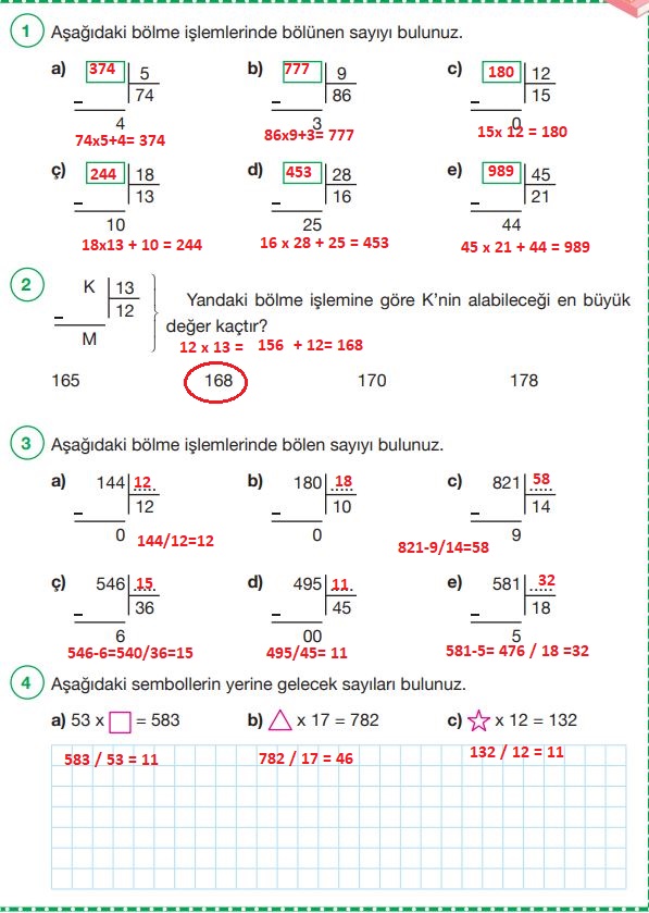 4. sınıf matematik ders kitabı cevapları sayfa 122 pasifik yayınları