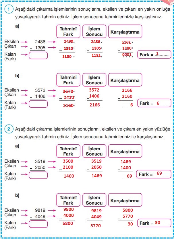 4. sınıf matematik ders kitabı cevapları sayfa 77 pasifik yayınları