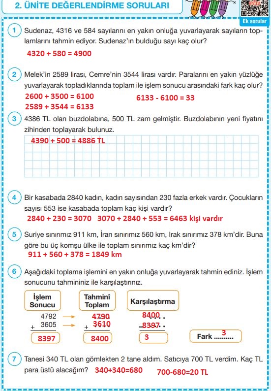 4. sınıf matematik ders kitabı cevapları sayfa 83 pasifik yayınları