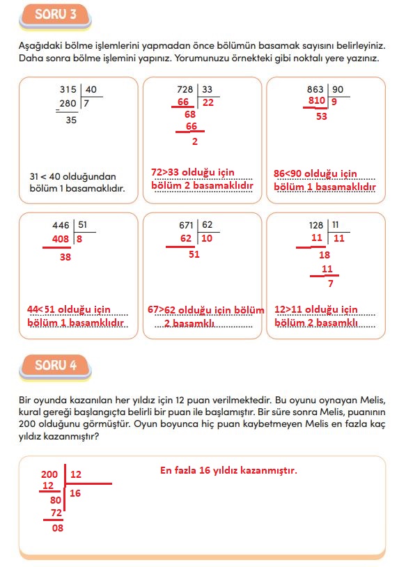 4. sınıf matematik ders kitabı cevapları sayfa 93 meb yayınları