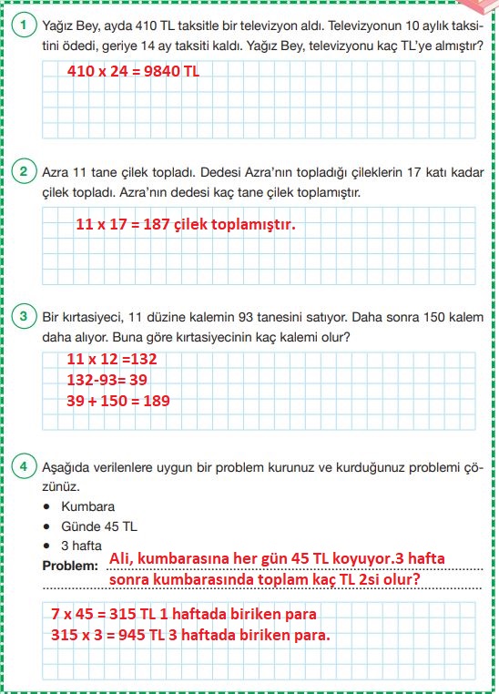 4. sınıf matematik ders kitabı sayfa 103 cevapları pasifik yayınları