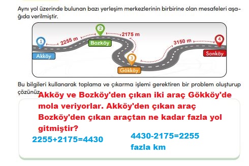 4. sınıf matematik ders kitabı sayfa 69 cevapları meb yayınları