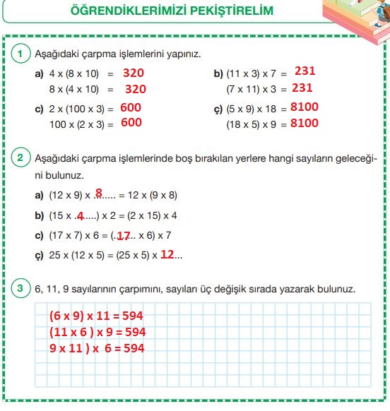 4. sınıf matematik ders kitabı sayfa 90 cevapları pasifik yayınları