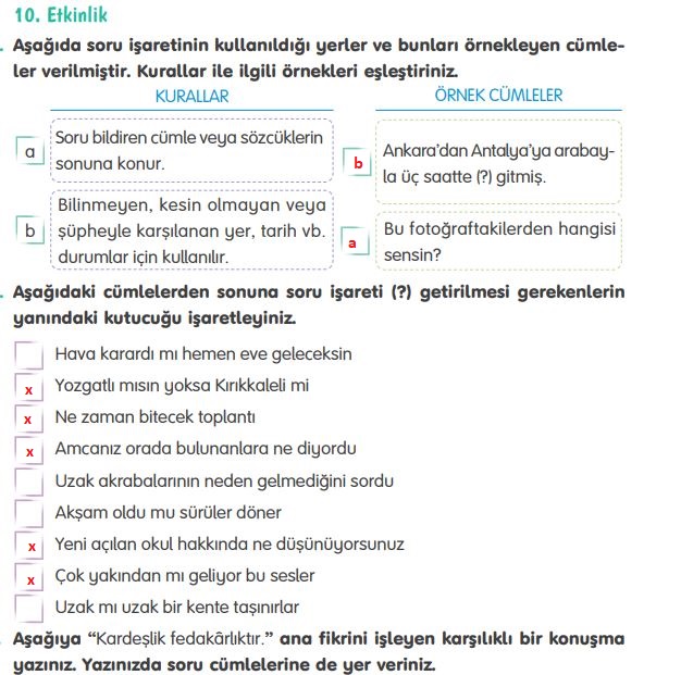 4. sınıf türkçe ders kitabı sayfa 103 cevapları tuna yayınları