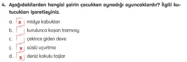 4. sınıf türkçe ders kitabı sayfa 110 cevapları tuna yayınları