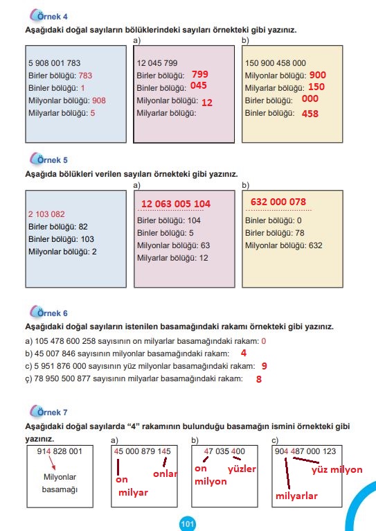 5. sınıf matematik ders kitabı cevapları sayfa 101 meb yayınları 1. kitap