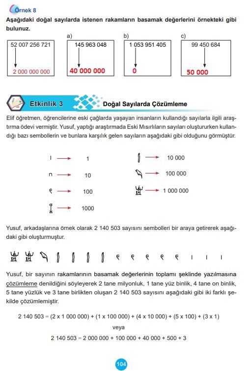 5. sınıf matematik ders kitabı cevapları sayfa 104 meb yayınları 1. kitap