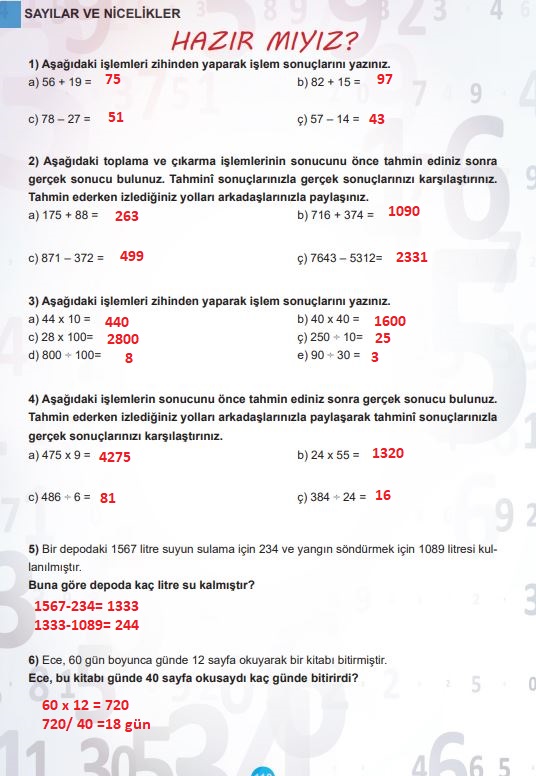 5. sınıf matematik ders kitabı cevapları sayfa 110 meb yayınları